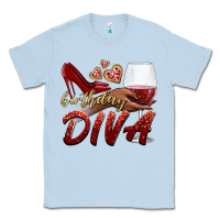 Dusty Blue birthday diva Classic Tee - BundleAndBundleShop