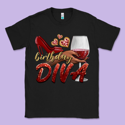 Birthday Diva Classic Tee Designed By Bundleandbundleshop
