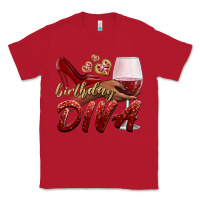 Red birthday diva Classic Tee - BundleAndBundleShop
