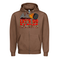 Chestnut let's go racing Zipper Hoodie - Zillion Design Studio