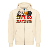 Sandshell let's go racing Zipper Hoodie - Zillion Design Studio