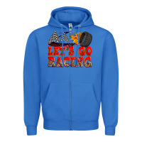 True Royal let's go racing Zipper Hoodie - Zillion Design Studio