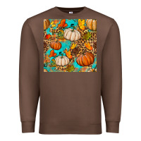 Chestnut fall pumpkin seamless pattern Premium Sweatshirt - BundleAndBundleShop