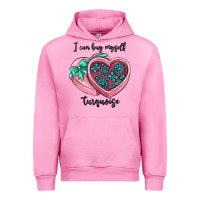 Fuchsia Pink i can buy myself turquoise Urban Hoodie - MaliasSmallBusiness