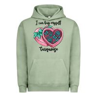 Pigment Oil Green i can buy myself turquoise Urban Hoodie - MaliasSmallBusiness