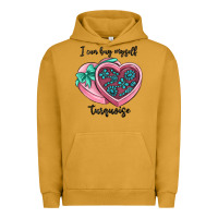 Pigment Peanut Butter i can buy myself turquoise Urban Hoodie - MaliasSmallBusiness