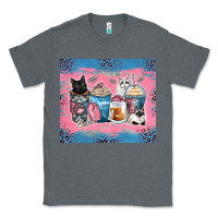 Charcoal Heather cat coffee cups Classic Tee - Zillion Design Studio