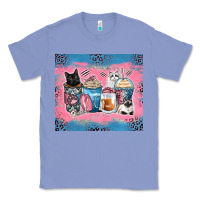 Colony Blue cat coffee cups Classic Tee - Zillion Design Studio