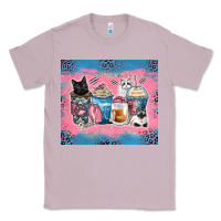 Lilac cat coffee cups Classic Tee - Zillion Design Studio