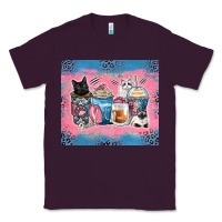 Plum cat coffee cups Classic Tee - Zillion Design Studio