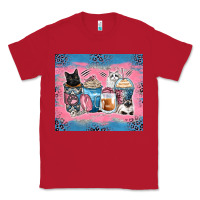 Red cat coffee cups Classic Tee - Zillion Design Studio