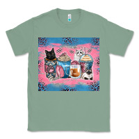 Sage cat coffee cups Classic Tee - Zillion Design Studio