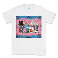 White cat coffee cups Classic Tee - Zillion Design Studio