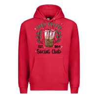 Cardinal iced coffee social club Premium Hoodie - MaliasSmallBusiness
