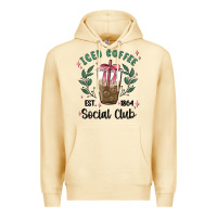 Pina Colada iced coffee social club Premium Hoodie - MaliasSmallBusiness
