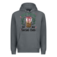 Rock iced coffee social club Premium Hoodie - MaliasSmallBusiness