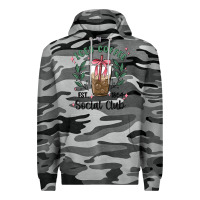Slate Camo iced coffee social club Premium Hoodie - MaliasSmallBusiness