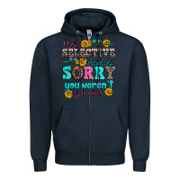 Navy i have selective hearing sorry you weren't selecte Zipper Hoodie - Zillion Design Studio