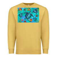 Antique Gold Turtle Seashells Starfish Premium Sweatshirt - Artiststas