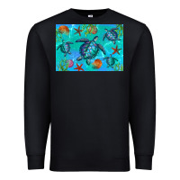 Black Turtle Seashells Starfish Premium Sweatshirt - Artiststas