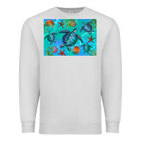 Dove Grey Turtle Seashells Starfish Premium Sweatshirt - Artiststas