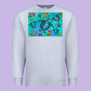 Turtle Seashells Starfish Premium Sweatshirt Designed By Artiststas