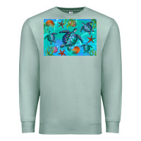 Seafoam Turtle Seashells Starfish Premium Sweatshirt - Artiststas