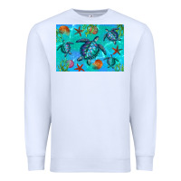 White Turtle Seashells Starfish Premium Sweatshirt - Artiststas