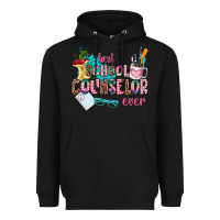 Black best school counselor ever Heavyweight Hoodie - AdoDesignShop