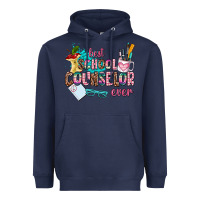 Navy best school counselor ever Heavyweight Hoodie - AdoDesignShop