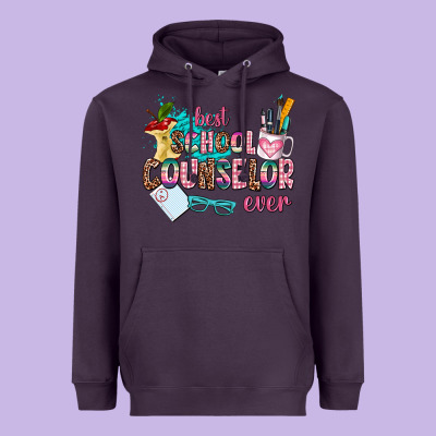 Best School Counselor Ever Heavyweight Hoodie Designed By Adodesignshop