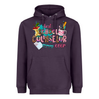 Plum best school counselor ever Heavyweight Hoodie - AdoDesignShop
