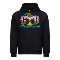Black with god all things are possible Urban Hoodie - NancyCooperArtShop