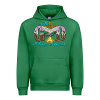 Emerald with god all things are possible Urban Hoodie - NancyCooperArtShop