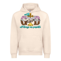 Sandshell with god all things are possible Urban Hoodie - NancyCooperArtShop