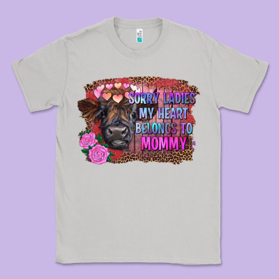 Sorry Ladies My Heart Belongs To Mommy Highland Calf Classic Tee Designed By Ranaportraitstore