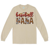 Mushroom baseball nana with leopard Long Sleeve Tee - texasbilliewilder