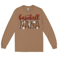 Baseball Nana With Leopard Long Sleeve Tee | Teevron