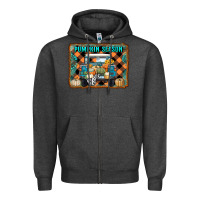 Charcoal Heather pumpkin season truck Zipper Hoodie - RanaPortraitStore
