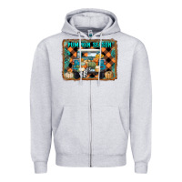 Pumpkin Season Truck Zipper Hoodie | Teevron