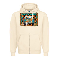 Sandshell pumpkin season truck Zipper Hoodie - RanaPortraitStore