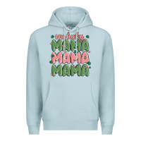 Blue Mist one lucky mama Premium Hoodie - MaliasSmallBusiness