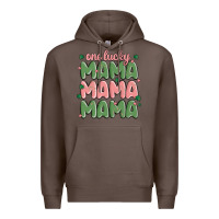 Coffee one lucky mama Premium Hoodie - MaliasSmallBusiness