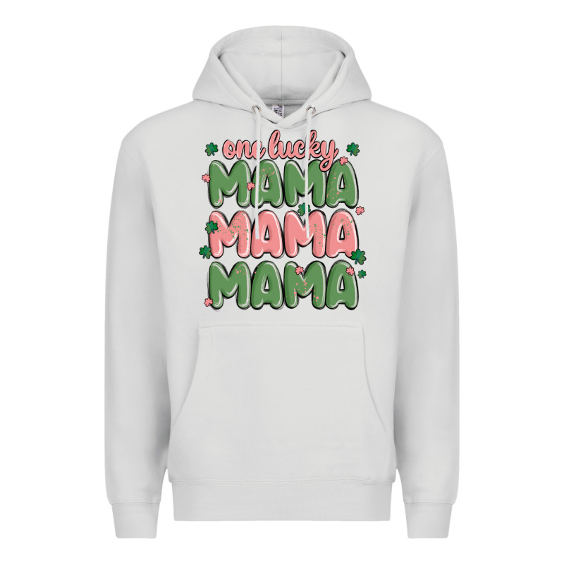 One Lucky Mama Premium Hoodie by MaliasSmallBusiness | Teevron