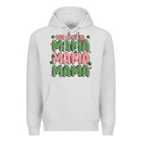 Dove Grey one lucky mama Premium Hoodie - MaliasSmallBusiness