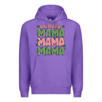 Purple one lucky mama Premium Hoodie - MaliasSmallBusiness