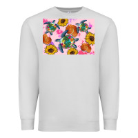 Dove Grey Sunflowers Turtle Premium Sweatshirt - Artiststas