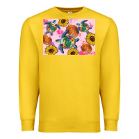 Lemon Sunflowers Turtle Premium Sweatshirt - Artiststas
