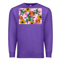 Purple Sunflowers Turtle Premium Sweatshirt - Artiststas