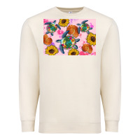 Sandshell Sunflowers Turtle Premium Sweatshirt - Artiststas